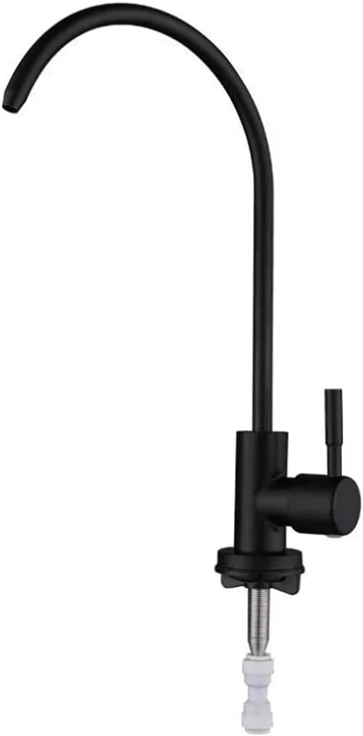 Bateria umywalkowa i kuchenna ze stali nierdzewnej 304 do bezpośredniego spożycia wody (czarny mat)