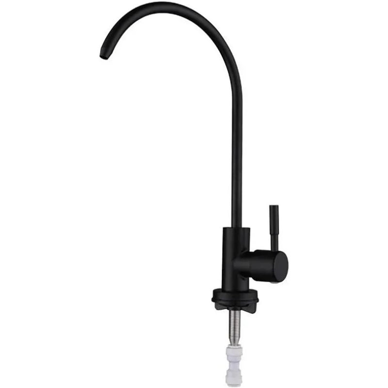 Bateria umywalkowa i kuchenna ze stali nierdzewnej 304 do bezpośredniego spożycia wody (czarny mat)