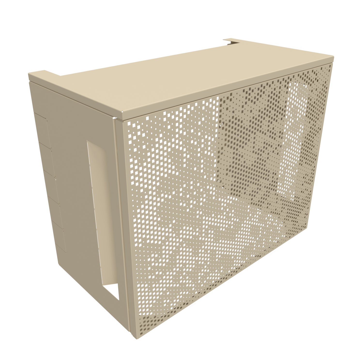 ATOLE Cache Tuyau Arrosage Aluminium Thermolaqué Taille 1 Blanc - Boîtier Dévidoir Mural Élégant