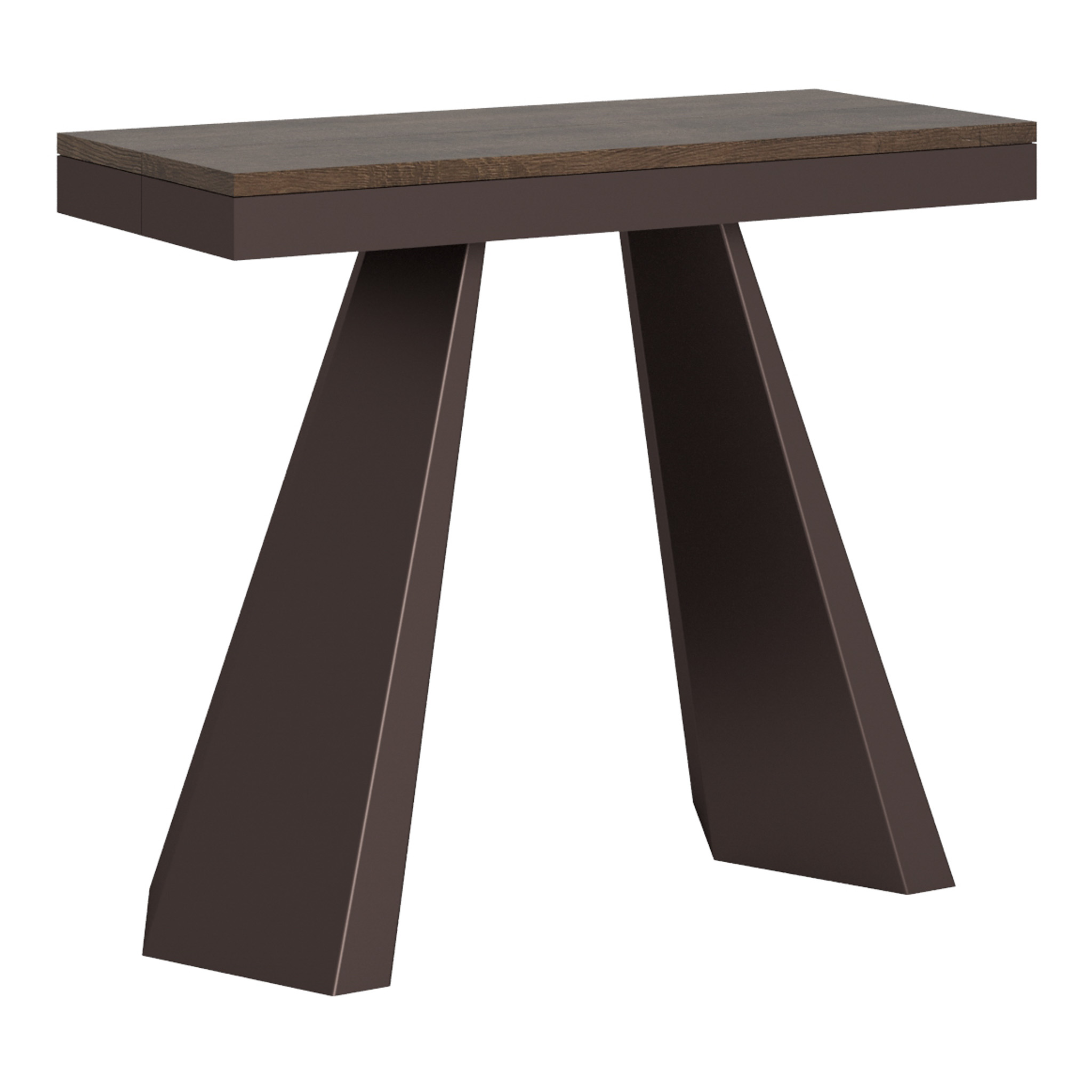 Rozkładany stół konsolowy 90x40/300 cm Diamante Evolution Walnut Bear rama