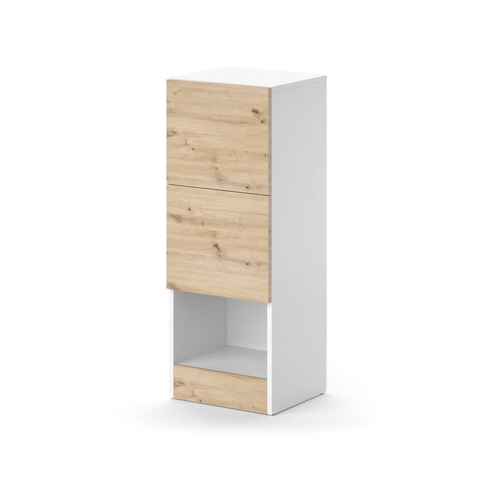 Vicco Szafka Midi Alf, Biały, 35 x 92 cm z 2 szufladami
