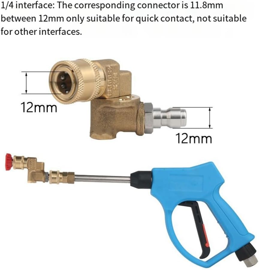 Adaptateur Rotatif 180° Pour Nettoyeur Haute Pression – 5 Positions Pour Nettoyage Sans Angle Mort (Toit, Châssis, Voiture…)