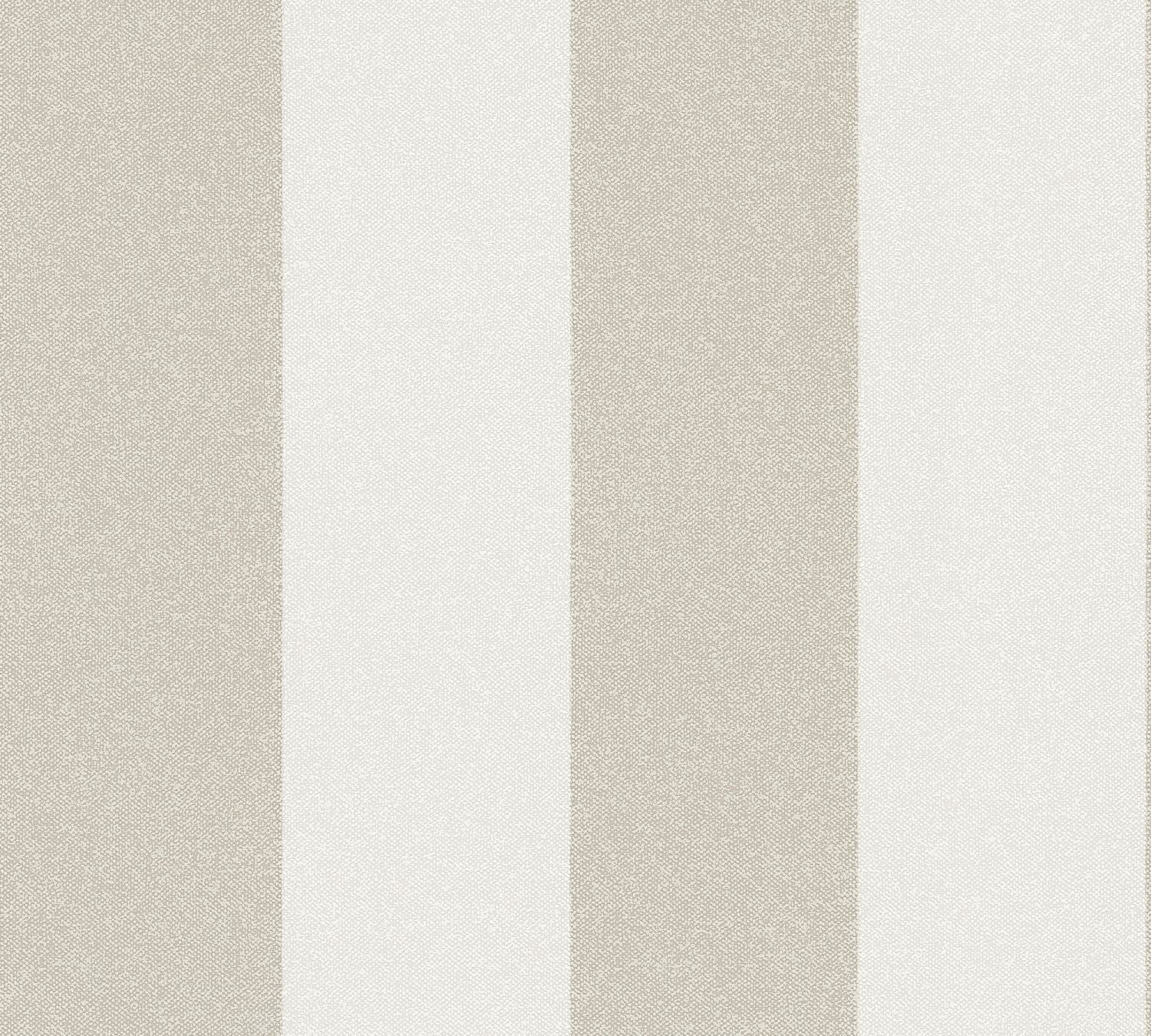 Papier peint rayé beige chambre adulte Tapisserie à rayures beige & blanc idéale salon Papier peint intissé vinyle couloir - 6