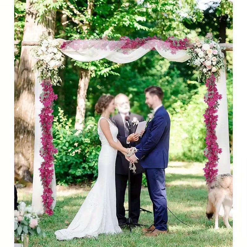 2 Ghirlande artificiali 170 cm - Decorazione per matrimoni, arco, centrotavola per Natale/Halloween - Decorazione murale - 6