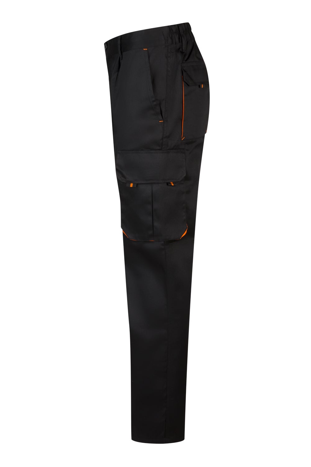 Pantalon multipoches bicolore VELILLA Noir / Orange 36 - 3