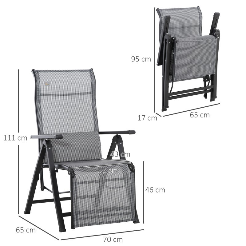 Chaise longue pliante, chaise longue de jardin avec coussin, fauteuil inclinable zéro gravité avec dossier réglable sur 9 positions, chaise de jardin - 3