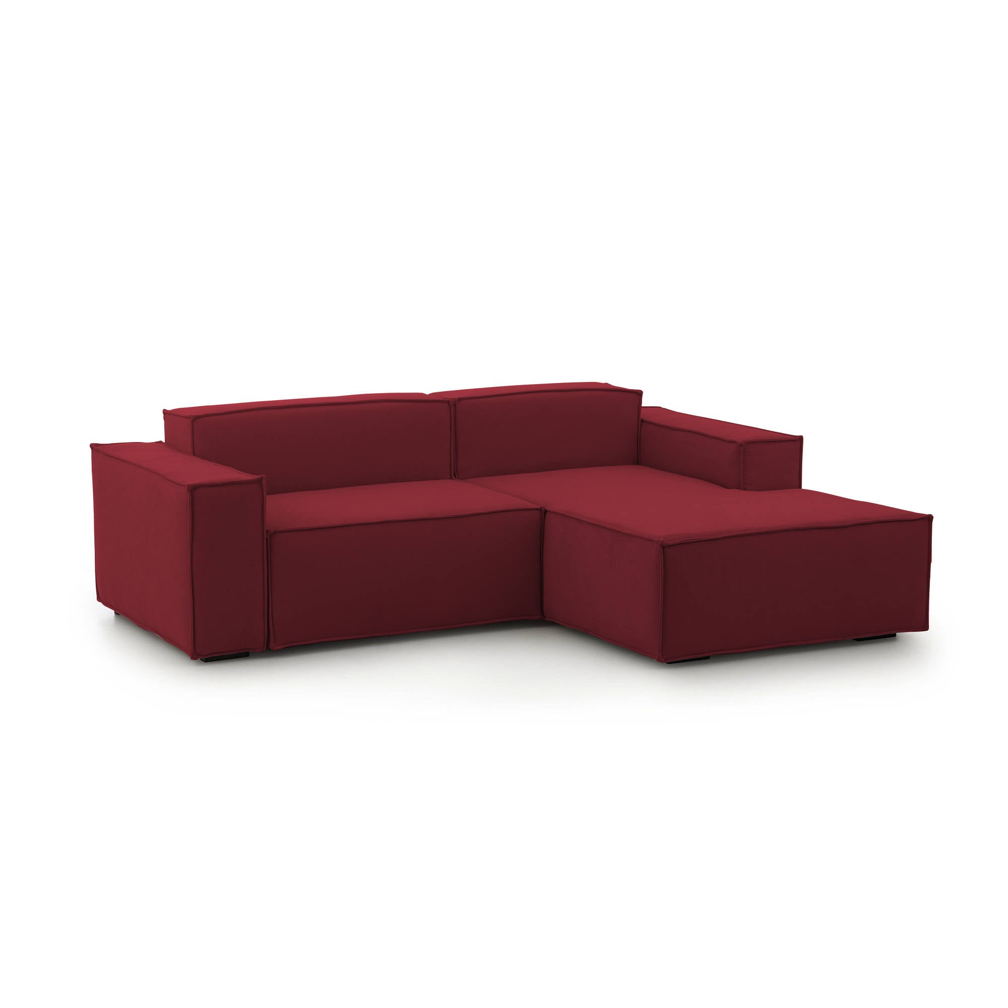 Canapé à 2 places Rouge bordeaux 120 cm Tissu - Maison