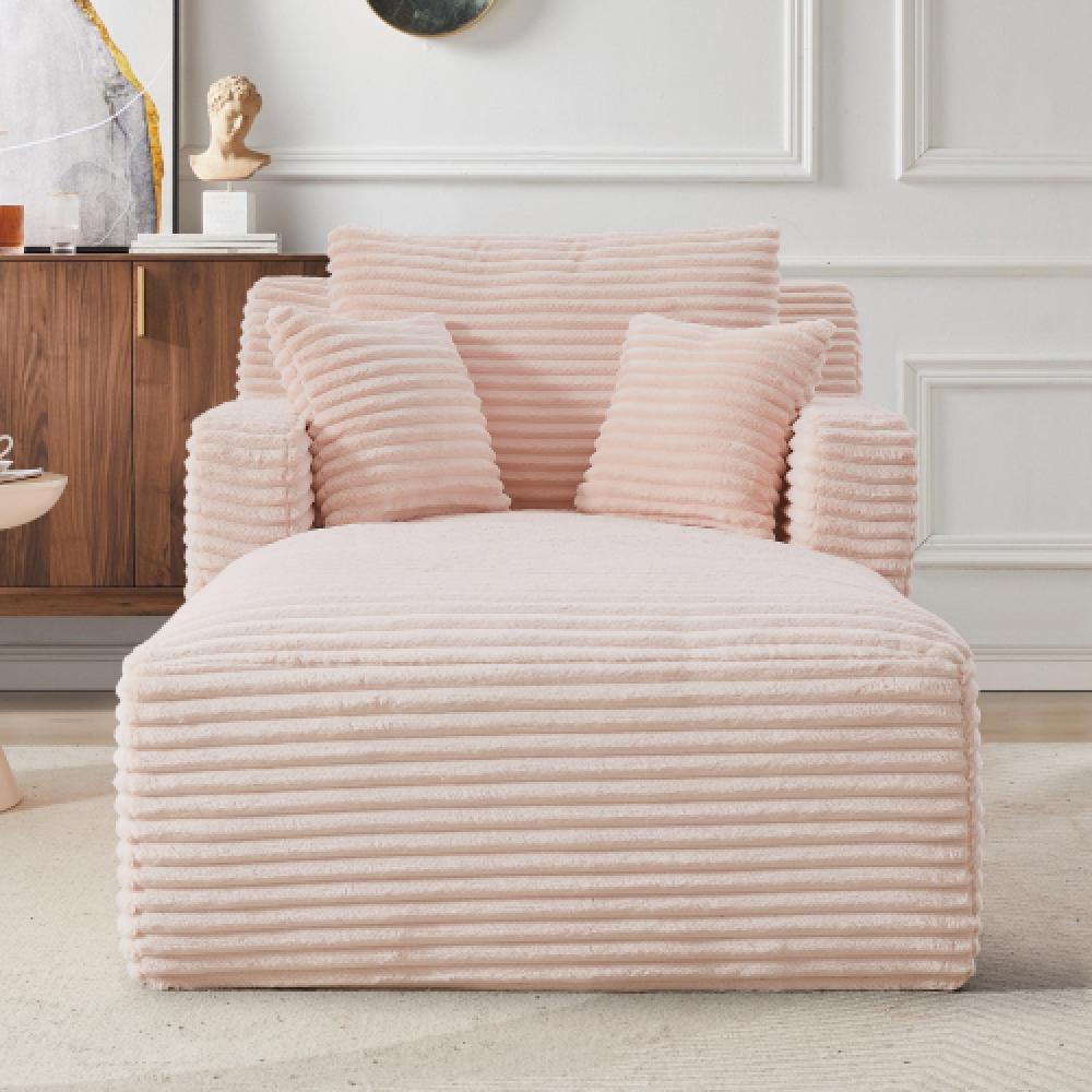 Nowoczesny leżanka z kordu, wygodna sofa rozkładana, relaksująca, nie wymaga montażu, fotel do salonu/biura/mieszkania