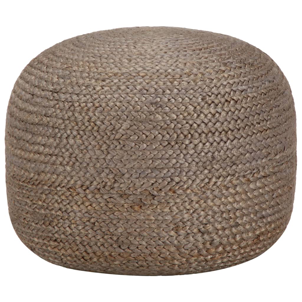 Maison exclusive - puf hecho a mano gris claro 45x30 cm yute