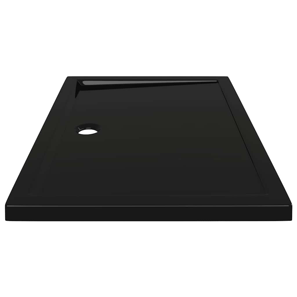 vidaXL Receveur de douche rectangulaire ABS Noir 70x100 cm - 4
