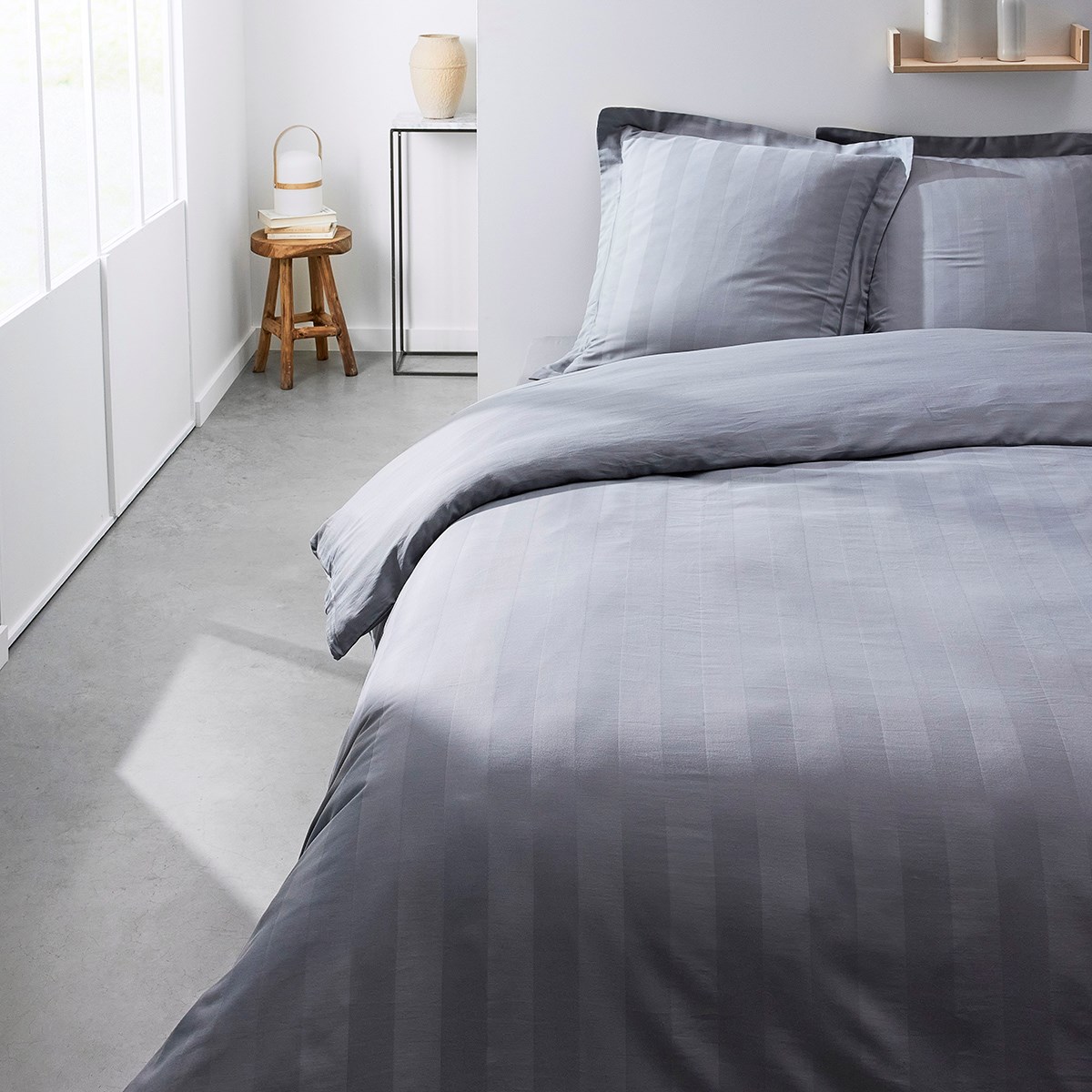 Hoy prestigio hoy parlamento de la cama - 240 x 260 cm - 2 personas - 100% de algodón satinado - acero