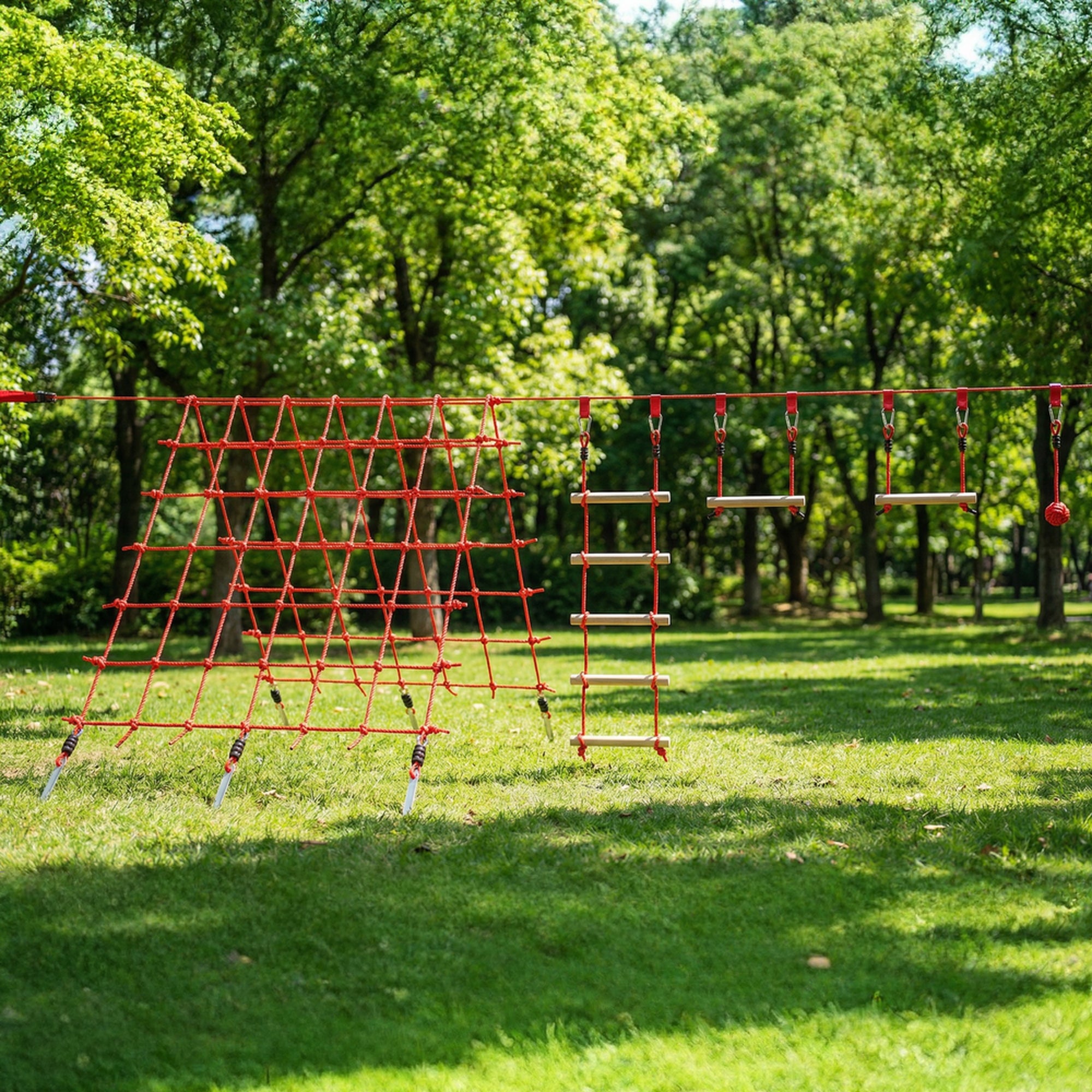 Parcours d'obstacles ninja pour enfants PP AIYAPLAY - 2