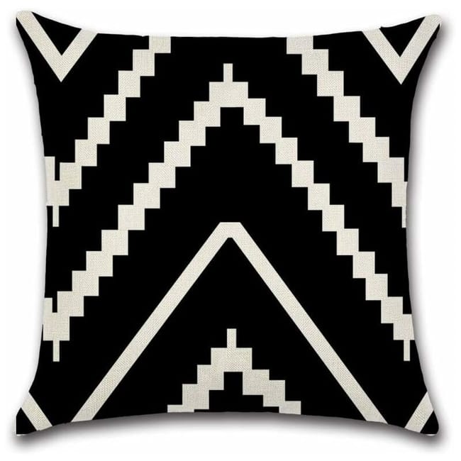 Artscope Set di 3 federe per cuscini vintage, 45 x 45 cm, motivo tradizionale pied de poule, in bianco e nero, motivo scozzese retrò, morbide, per divano, decorazione della casa (nero Artscope Set di 3 federe per cuscini vintage, 45 x 45 cm, motivo tradizionale pied de poule, in bianco e nero, motivo scozzese retrò, morbide, per divano, decorazione della casa (nero