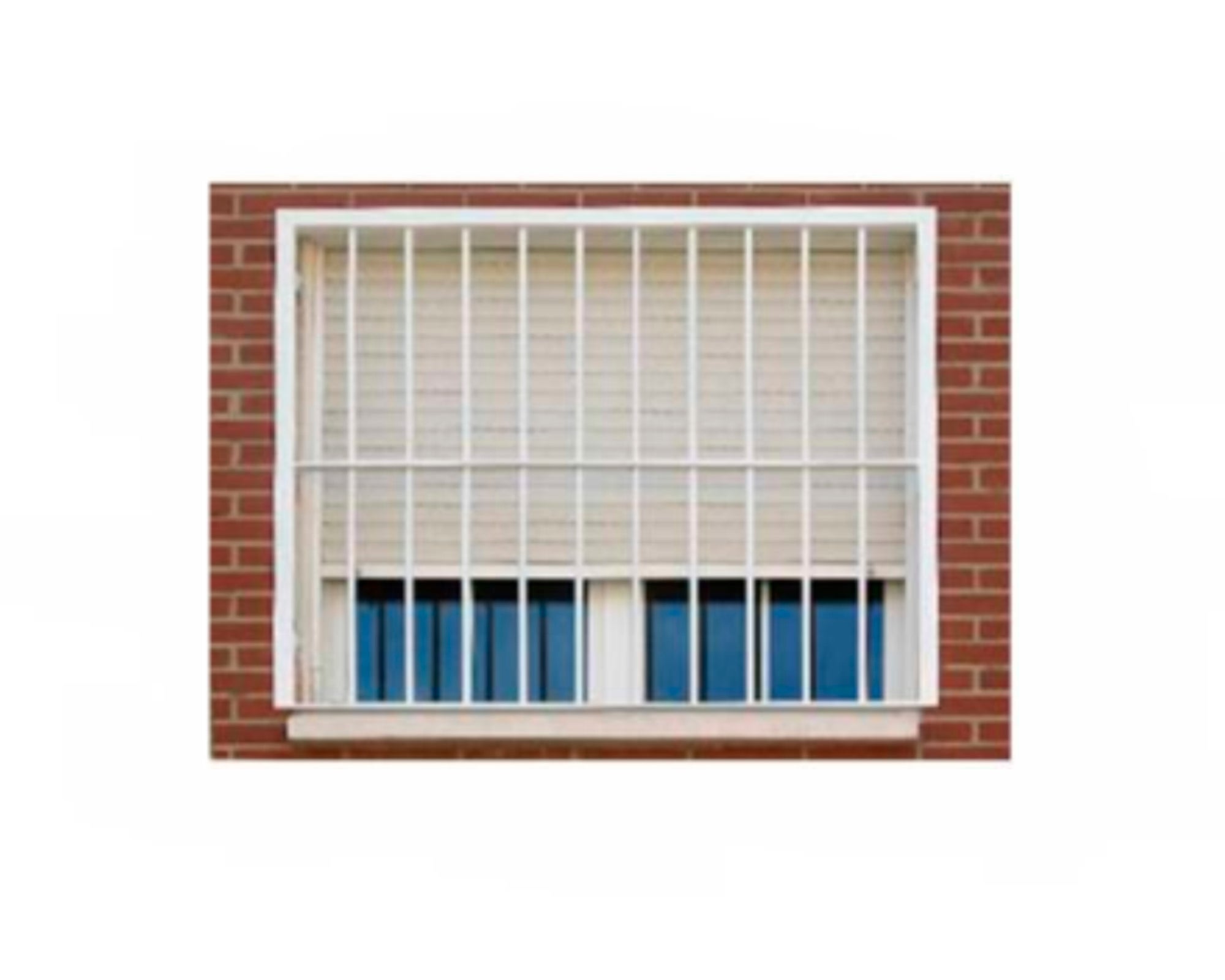 Grille de défense réglable pour fenêtre (largeur et hauteur) de 55x95 cm à 100x165 cm blanche - 2