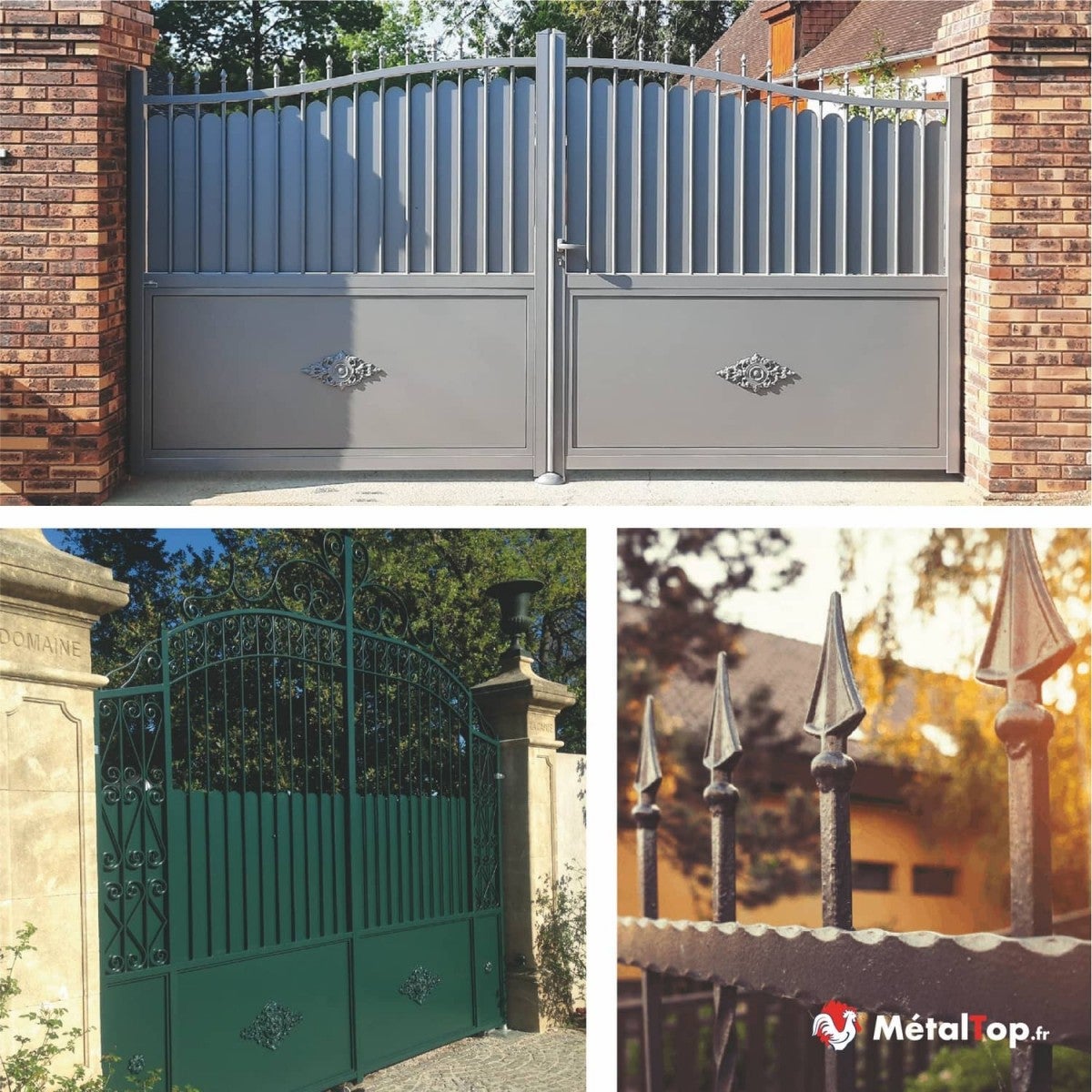 Peinture Portail Fer - Metaltop - Marron - RAL 8015 - Pot 1L - 8