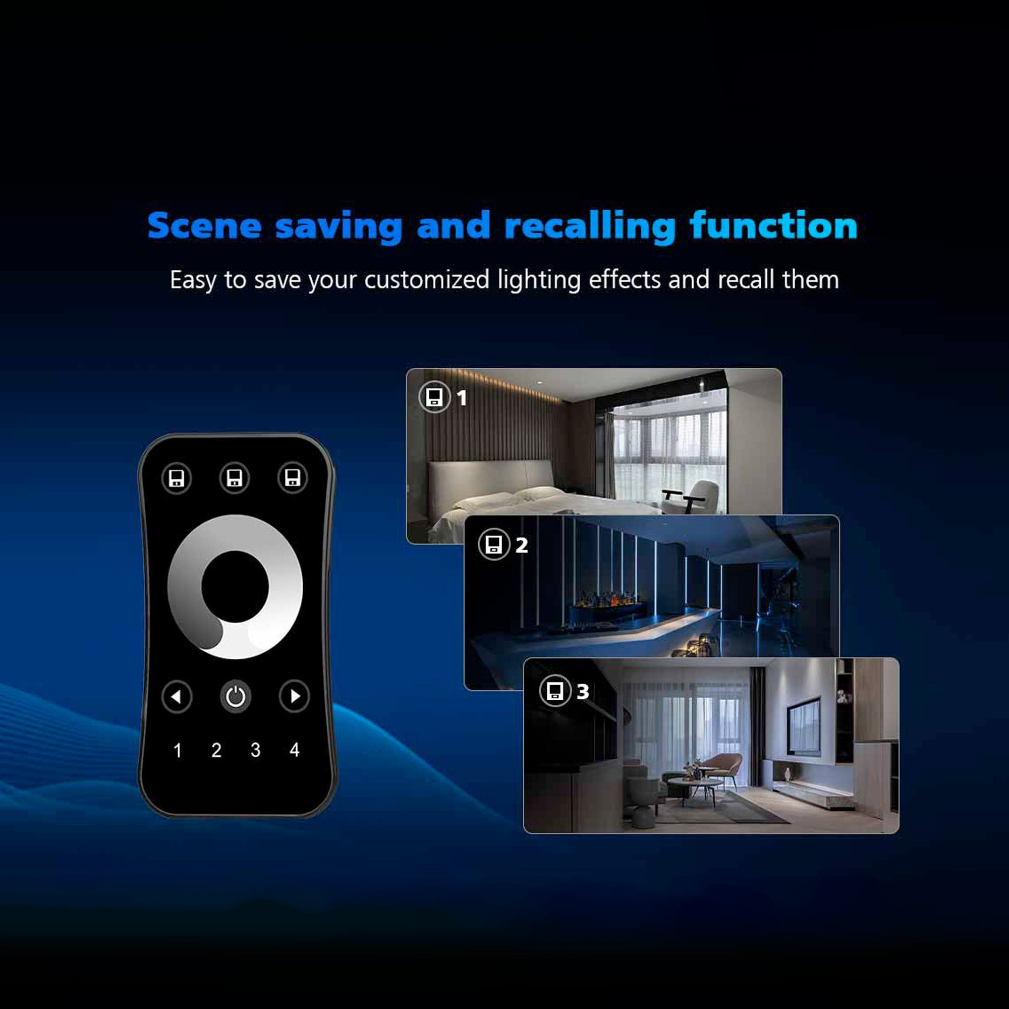 Telecomando LED RGB / RGBW - 4 zone - SK-R8 - Skydance - 5