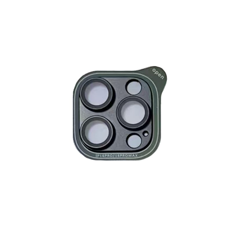 3x Protection Verre Trempé Pour Objectif IPhone 16 Pro/Pro Max - Anti-Rayures 9H - Cercle Nuit - Compatible Coque