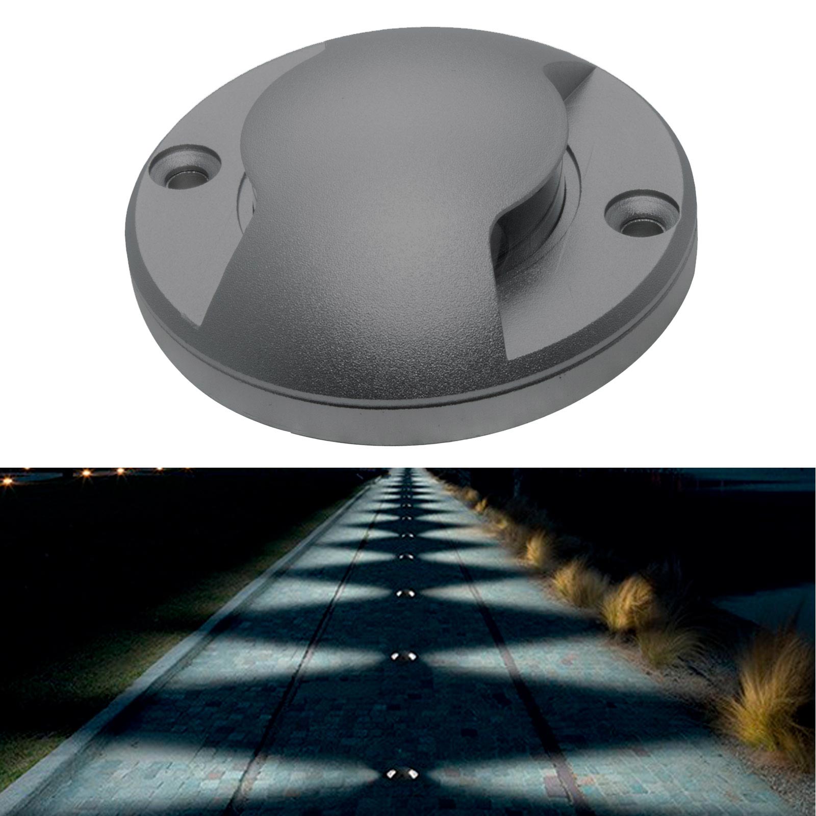 64644 - ILLUMINAZIONE LED PER ESTERNI - - FARETTO LUCE BIANCA LED 7W SEGNAPASSI CARRABILE CALPESTABILE ESTERNO RADENTE - Foto 5