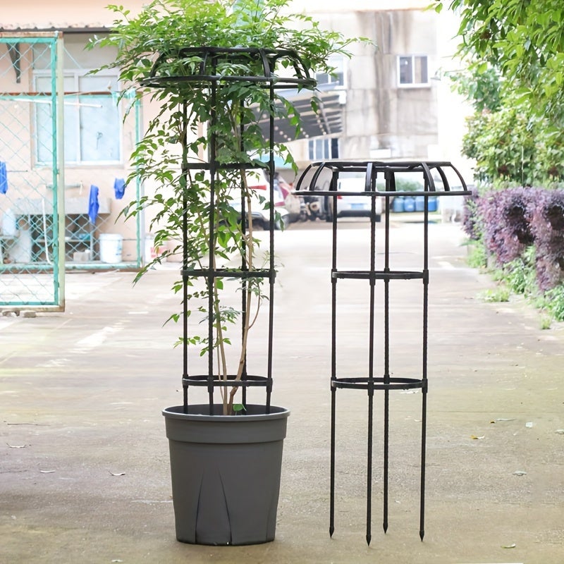 1*Podpora do roślin pnących w kształcie główki grzyba, średnica 25,4 cm, wysokość 135 cm, odpowiednia do owoców i kwiatów (bez doniczki)