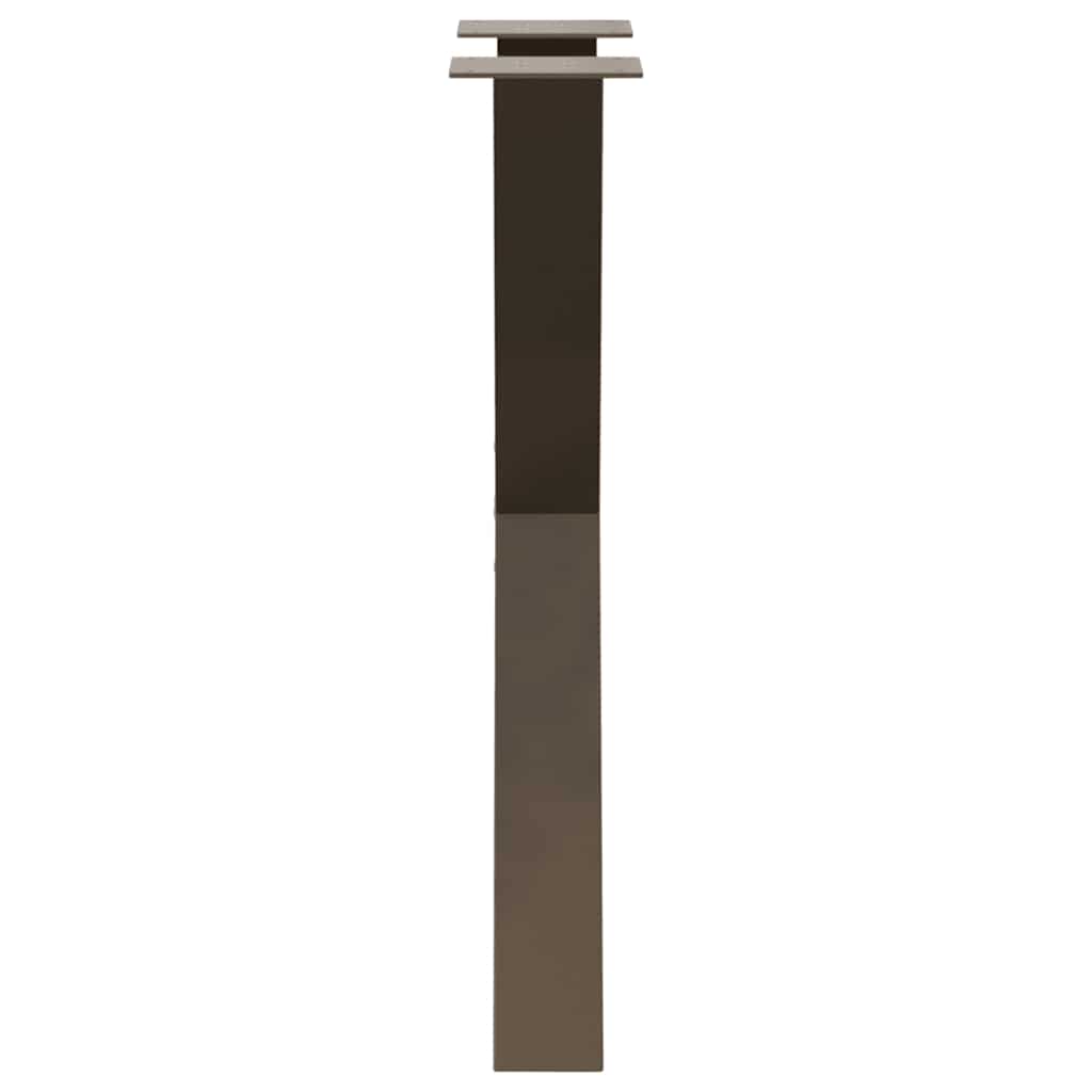 Maison Exclusive - Pieds de table à manger en forme de X, 2 pièces, acier l, 60 x (72-73) cm - 6