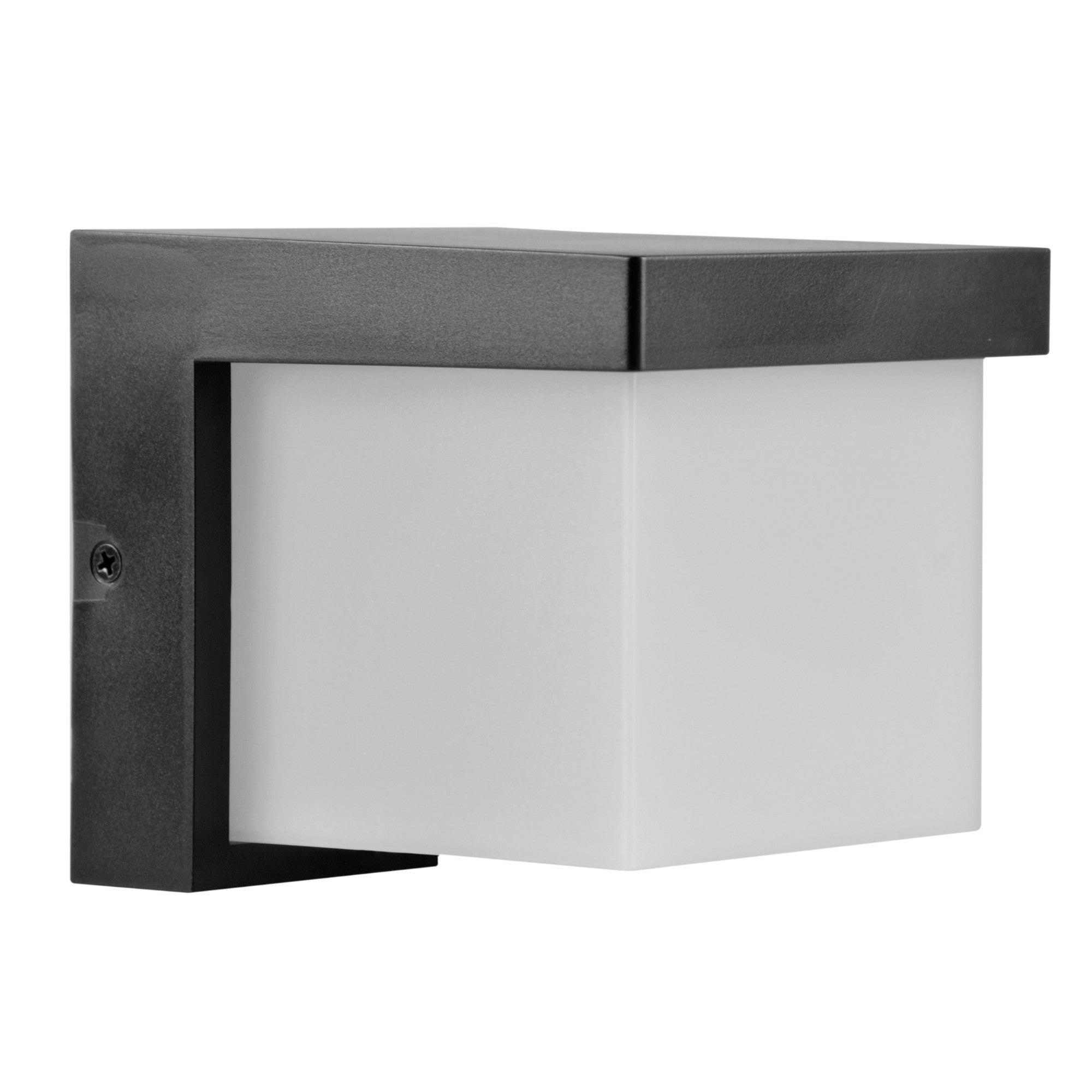 Kinkiet zewnętrzny MORGAN LED 10W Neutralna biel 1000lm czarny mat-biały wym: 11,5x11,5x13 cm IP54 Polux