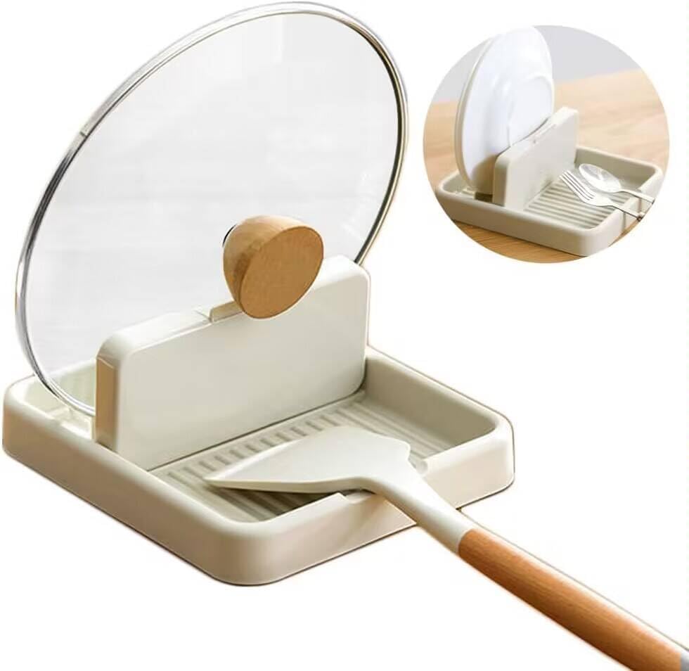 Uchwyt na łyżkę do kuchenki, uchwyt na łyżkę do pokrywki garnka, uchwyt na przybory kuchenne