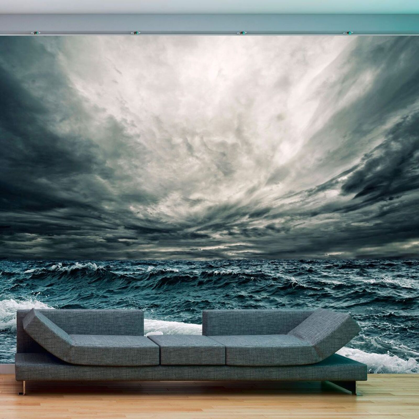 Papier peint vagues de l'océan - 250 x 193 cm | Leroy Merlin