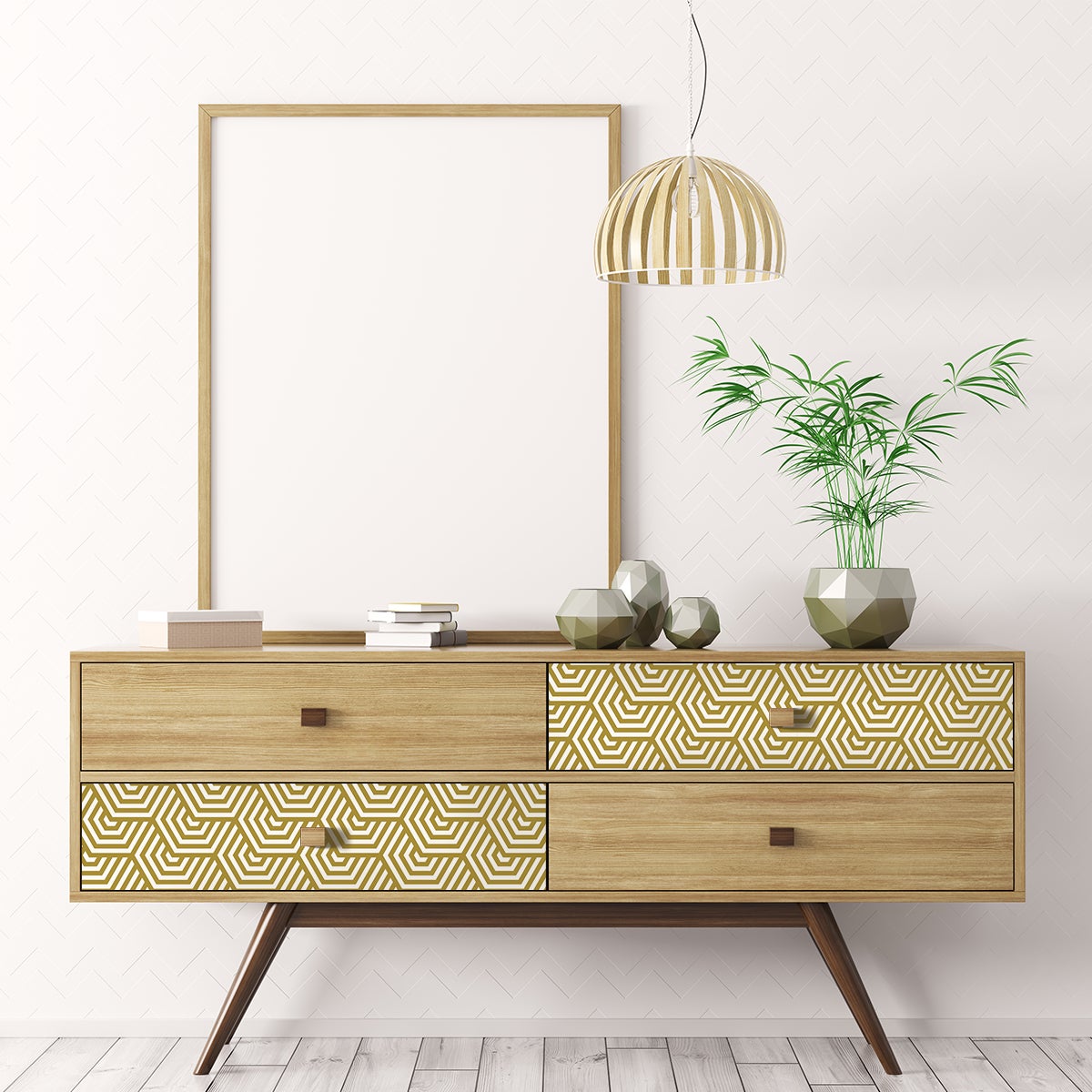 Vinilo muebles escandinavos morten - adhesivo de pared - revestimiento sticker mural decorativo - 40x60cm