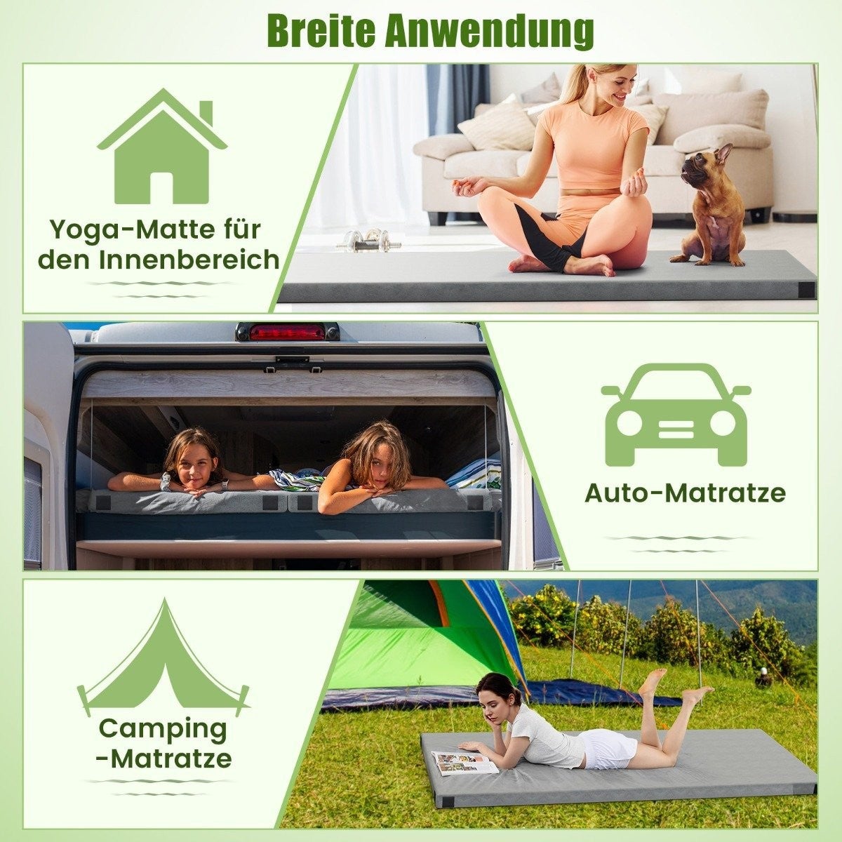 Colchón de camping viscoelástico con revestimiento impermeable - 4