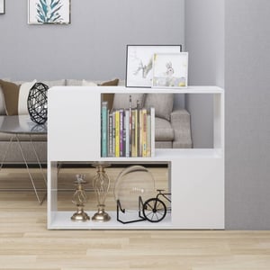 LIA - Meuble TV Blanc brillant 102x41x44 cm Aggloméré - Maison