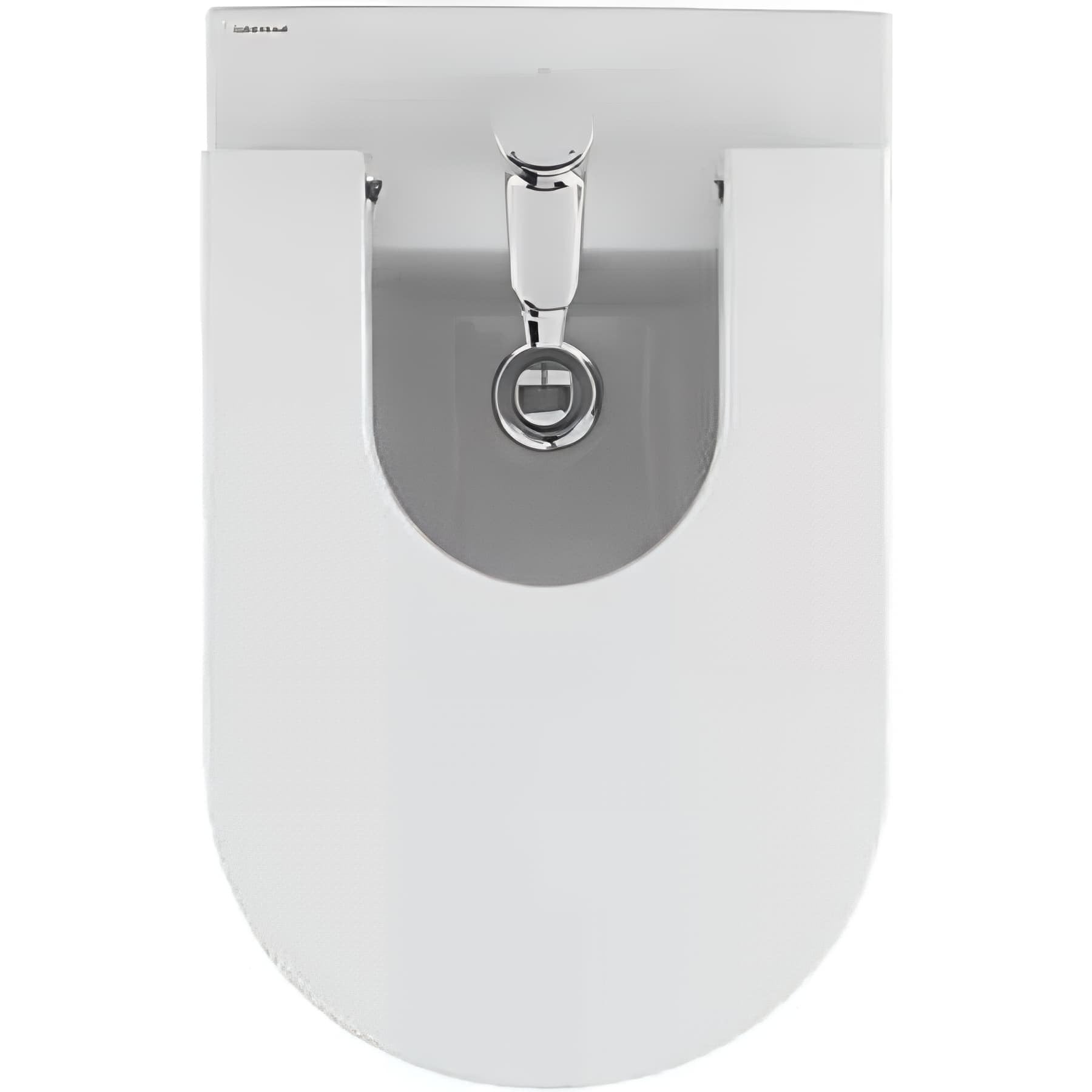 Bidet UrbY céramique traditionnelle SANINDUSA pose au sol avec trous abattant (abattant non compris) blanc - 2