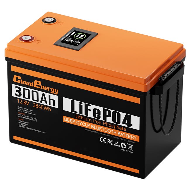 Redodo Batterie Lithium 12V 300Ah LiFePO4 Batterie avec BMS 200A 3840Wh Redodo Batterie Lithium 12V 300Ah LiFePO4 Batterie avec BMS 200A 3840Wh