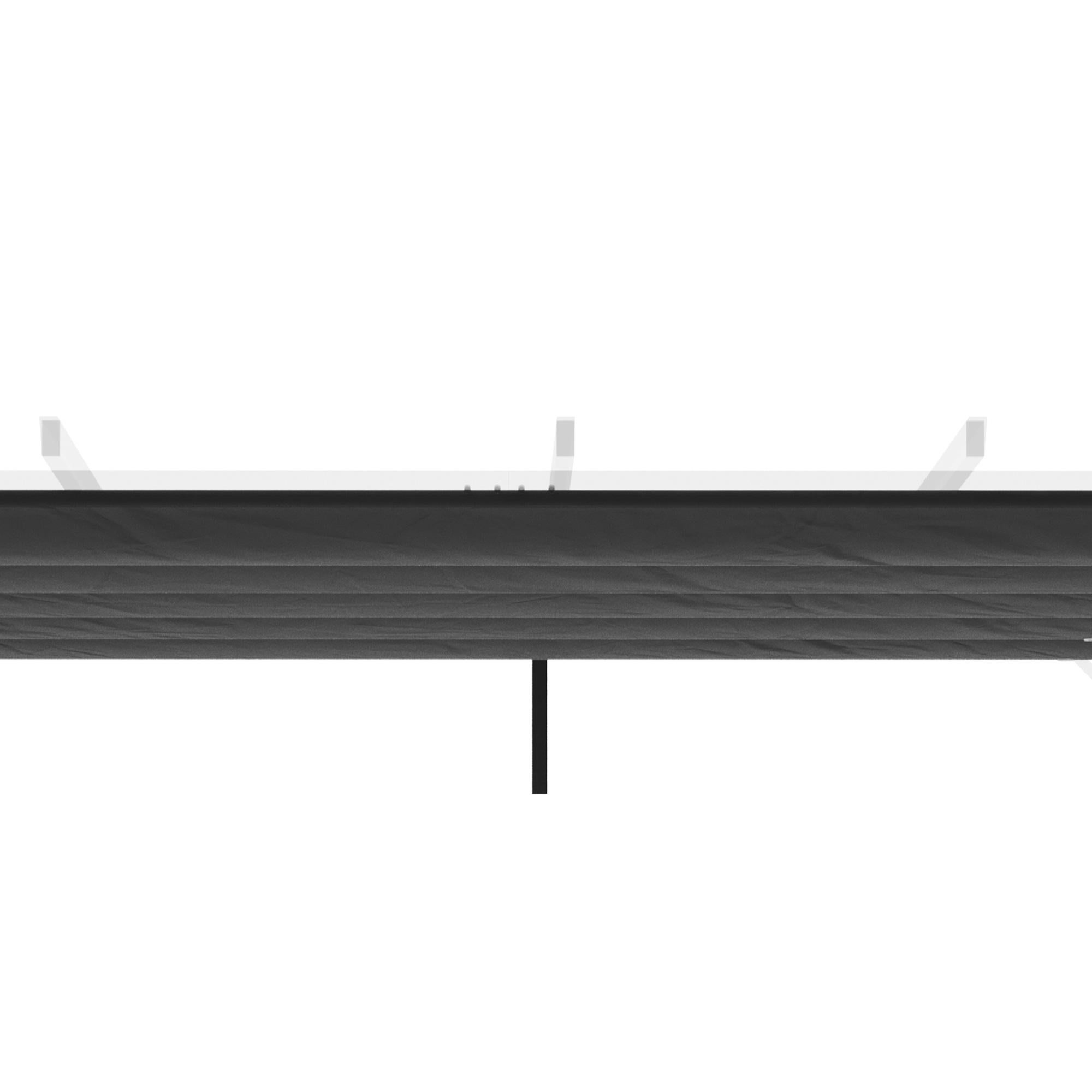 Cubierta para Pérgola Outsunny Tela Poliéster Gris Oscuro 250x255x6 cm - 7