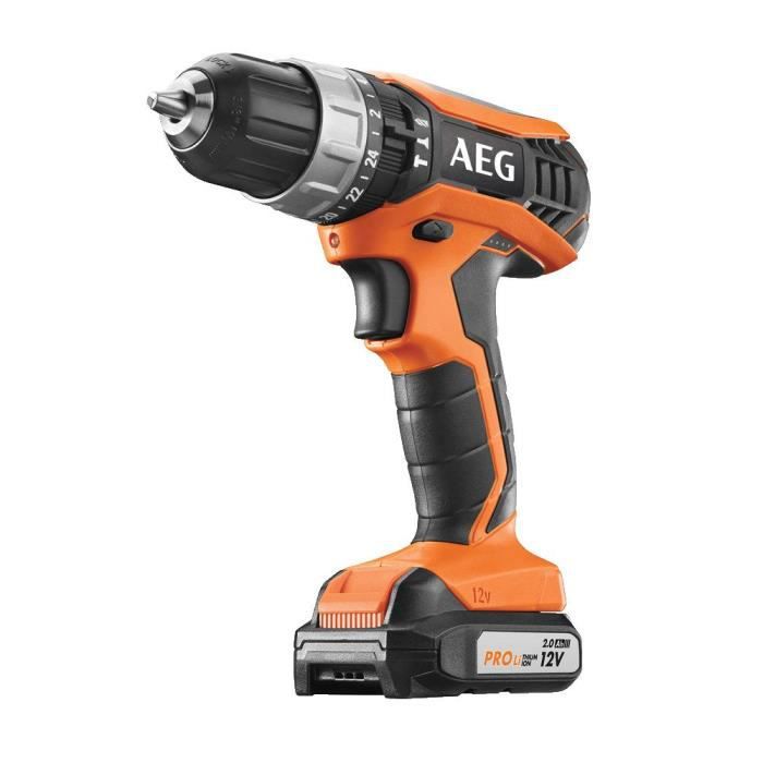 Perceuse à percussion AEG 12V tradesman Gen III BSB12G3LI-202C - 2 batterie 2,0Ah - 1 chargeur - 5