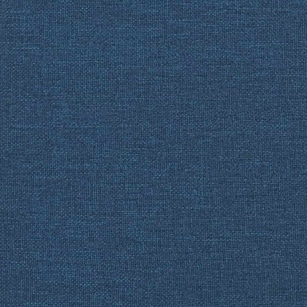 Sommier à lattes de lit avec matelas Bleu 180x200 cm Tissu - 9