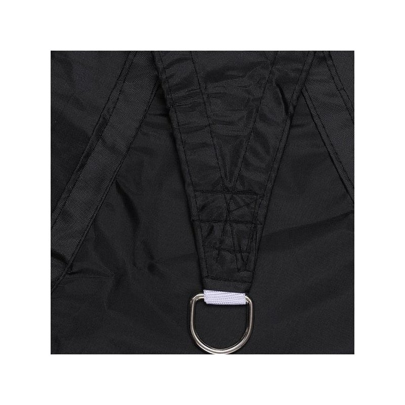 Wodoodporny trójkątny żagiel przeciwsłoneczny w kolorze czarnym żagiel ogrodowy mm markiza chroniąca przed słońcem i promieniowaniem UV z akcesoriami