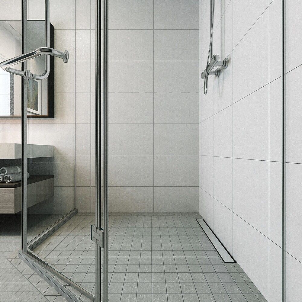 OCEAN Caniveau De Douche En Acier Inoxydable Italien 2 En 1 Siphon