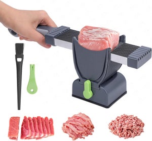 VEVOR Affettatrice con Lama Elettrica Diametro 20,3cm per Carne Verdure Formaggi, Macchina