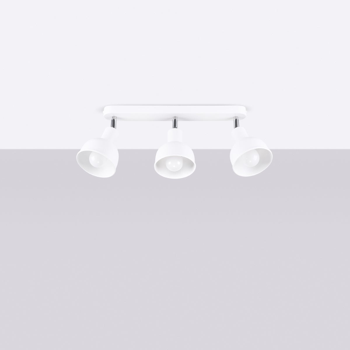 Plafon ZENDA 3 biały LED 4000K - 59x24x18.5cm Sollux