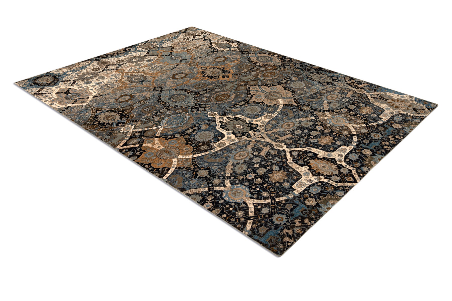 Tappeto di lana SUPERIOR KIRMAN orientale, cognac, beige 235x350 cm - 3