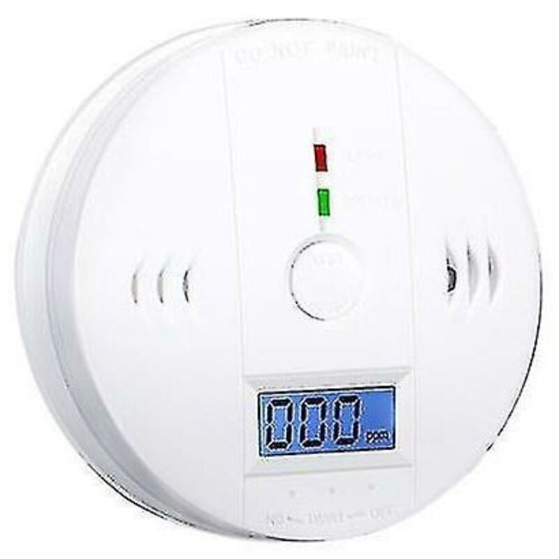 Détecteur de monoxyde de carbone, haute stabilité et sensibilité, 10104cm, ABS blanc - 7