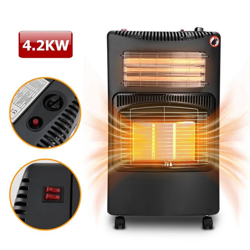 Chauffage à gaz Poêle à gaz 4200 W allumage électrique Bouteilles de — free download