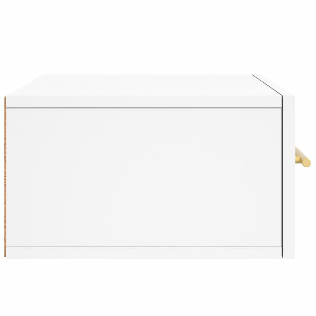 Mesita de noche de pared，Mesilla de noche flotante blanco 35x35x20 cm CFW86689 - 7