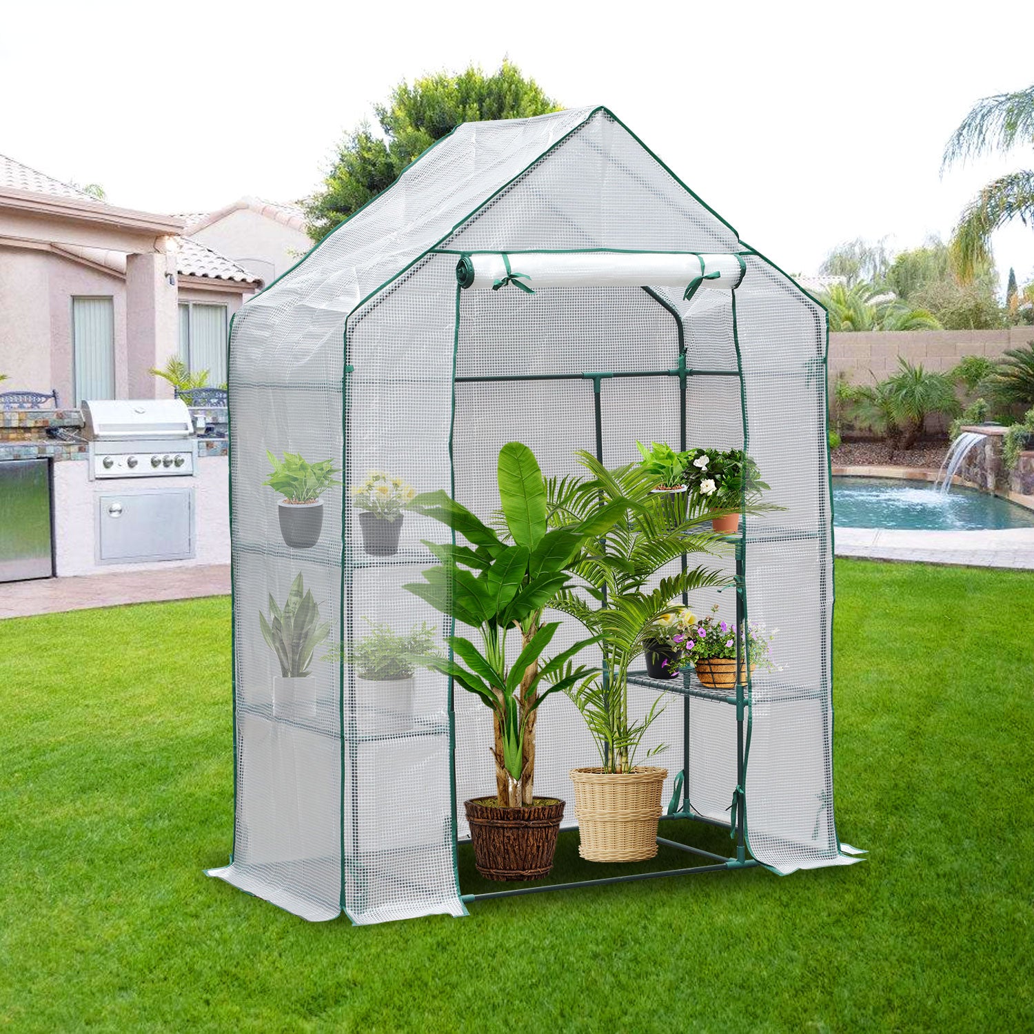 Serre de jardinage,Couverture de serre de jardin en PE pour plantes