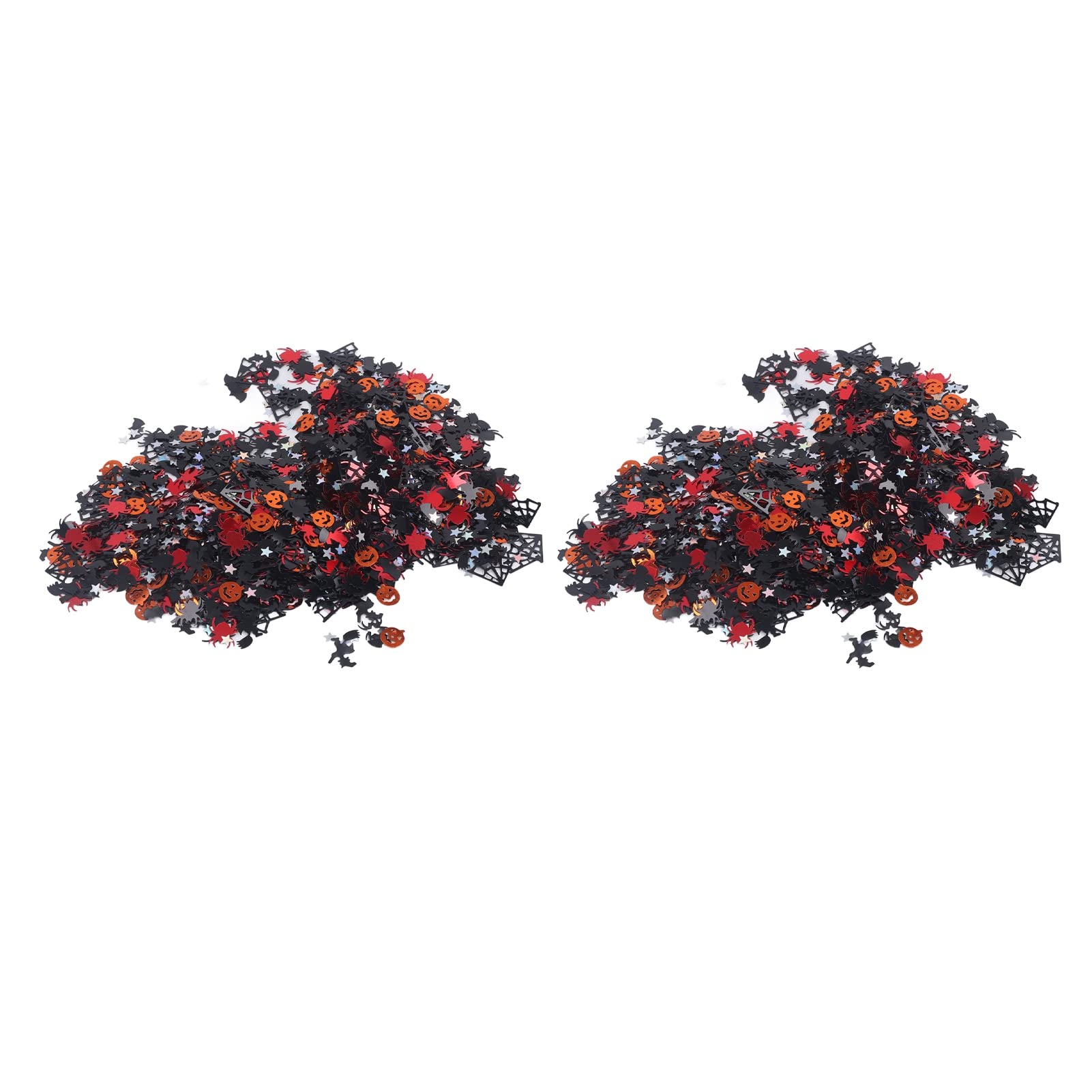 Confettis Halloween 30g - Motifs Citrouille, Araignée, Chauve-souris Pour Décoration De Table Fête