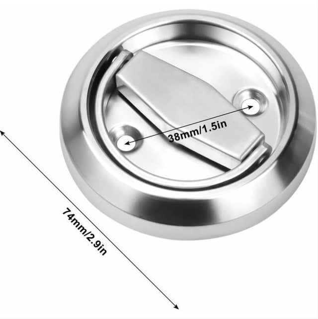Poignée de porte, serrure de porte invisible en acier inoxydable
