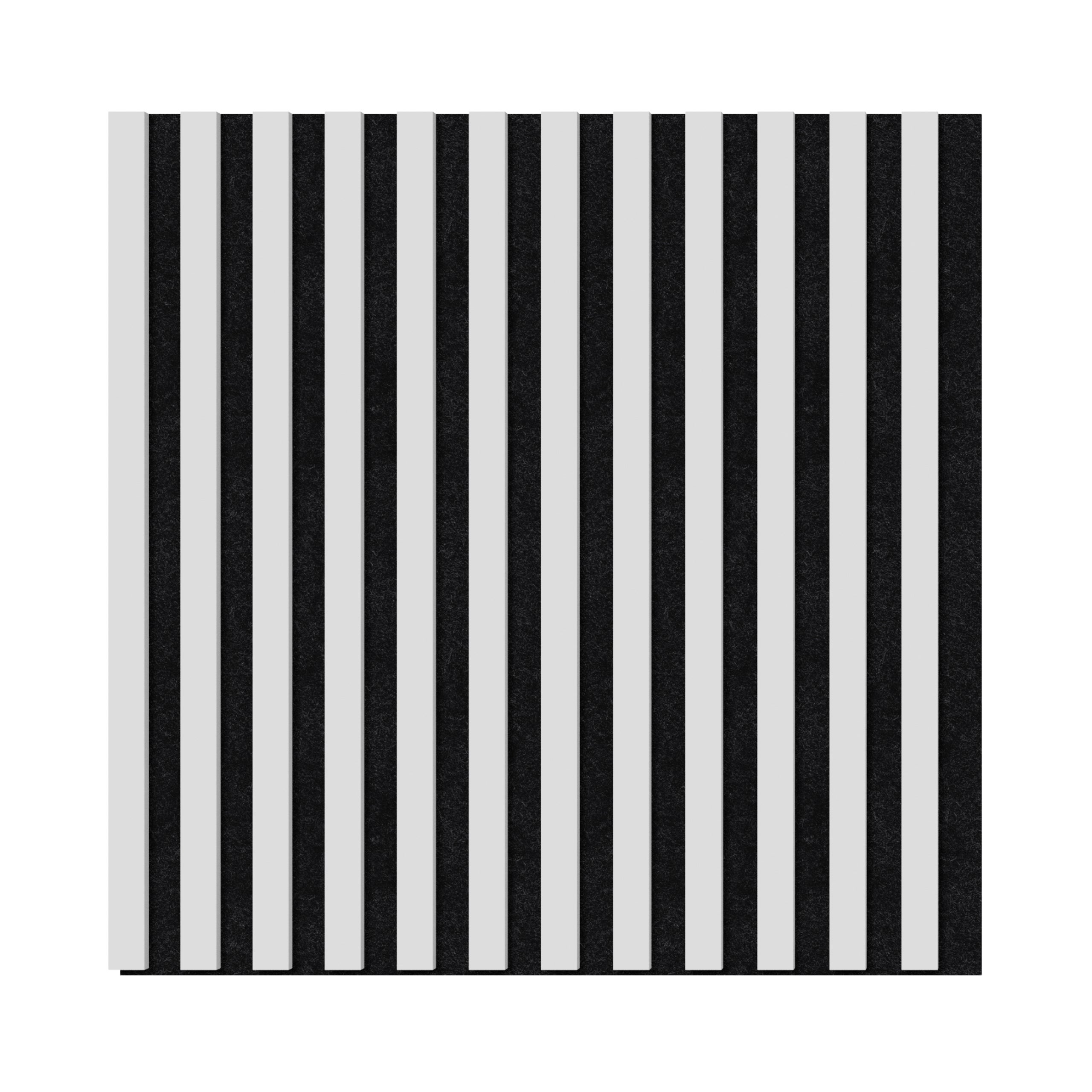 Panneau Tasseau Acoustique effet tasseau bois en feutre 605mm x 605mm blanc sur noir Linea Proline Stegu - 7