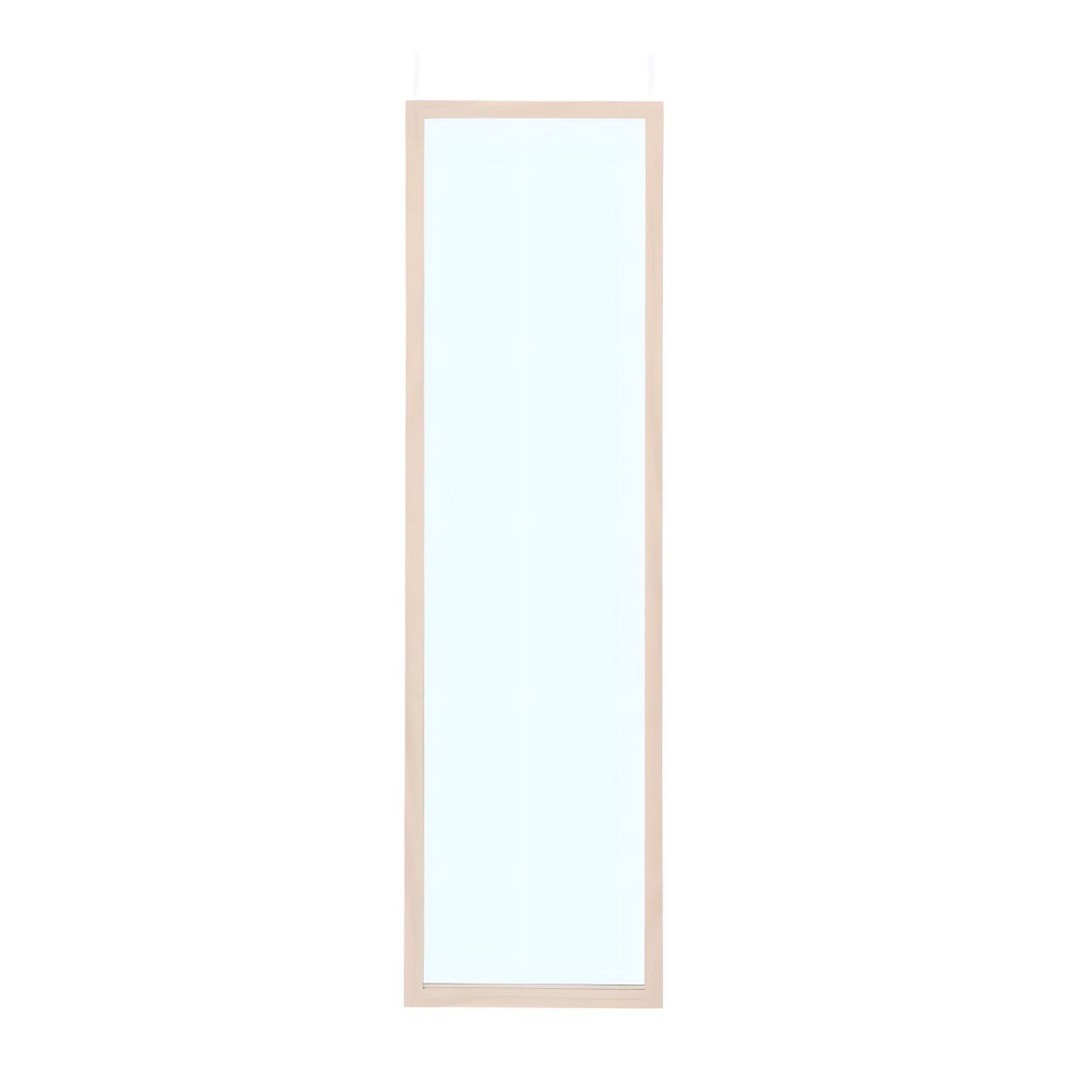 Lustro wiszące GIFTDECOR beżowe drewniane 120X30 cm 1 szt.