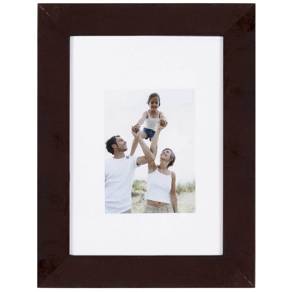 Cadre Photo Sur Mesure - Wengé Marron Foncé - Format Portrait 38x140 Cm - MDF, Style Moderne - Neuf Made In Germany