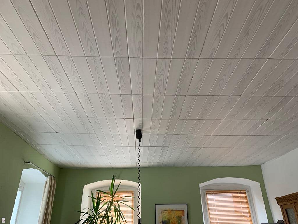 (20 m² = 80 peças) / painéis de parede revestimento de paredes de teto imitação de madeira MATERIAL POLIESTIRENO 2 mm de espessura 0204 - 6